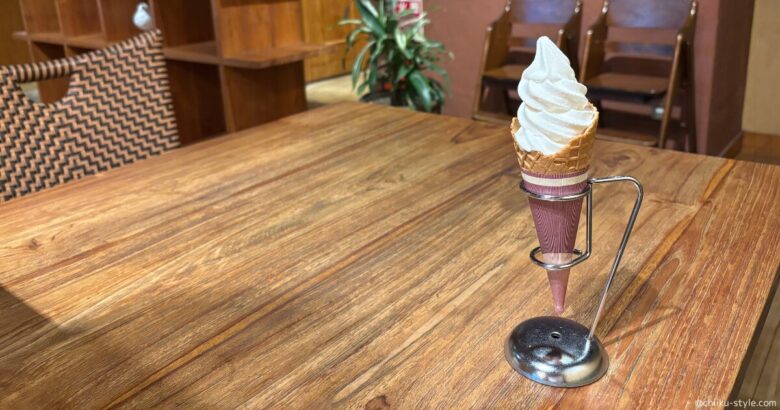 ハーベステラス 品川店のソフトクリーム画像(筆者撮影)