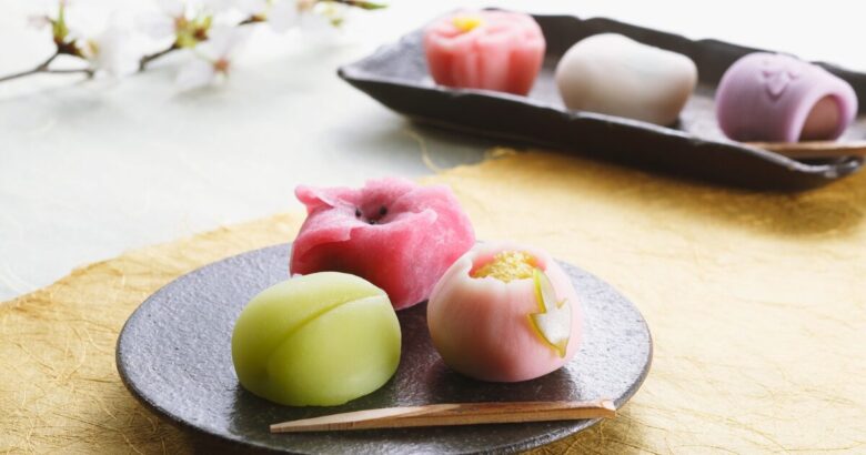 和菓子のプレゼントをイメージさせる画像