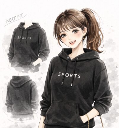 ② オーバーすぎないサイズ感